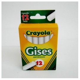 GISES BLANCO CON 12PZ COMPRIMIDO MARCA CRAYOLA