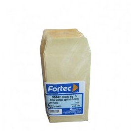 SOBRES COIN FORTEC No 5 90GRS 100PZ