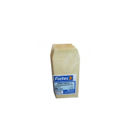 SOBRES COIN FORTEC No 5 90GRS 100PZ