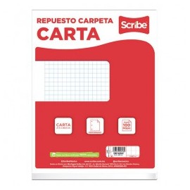 HOJA DE RESPUESTO SCRIBE PARA CARPETA 100HJ CUADRO GRANDE (PIEZA)