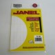 ETIQUETA BLANCA JANEL 13X38MM 900 E CLASICA No 6(Paquete)