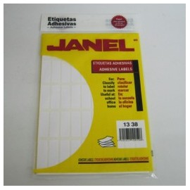 ETIQUETA BLANCA JANEL 13X38MM 900 E CLASICA No 6(Paquete)