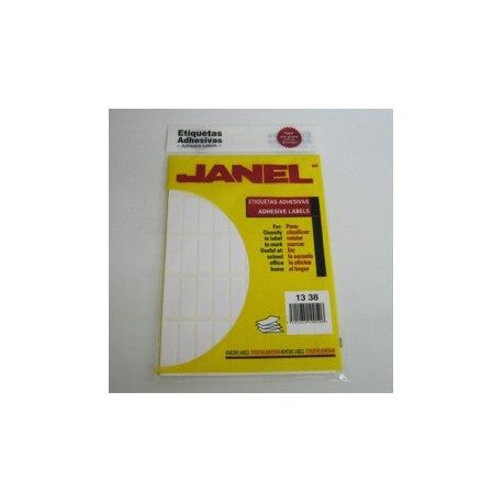 ETIQUETA BLANCA JANEL 13X38MM 900 E CLASICA No 6(Paquete)