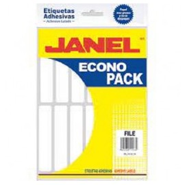 Etiqueta blanca econopack file 20x105mm