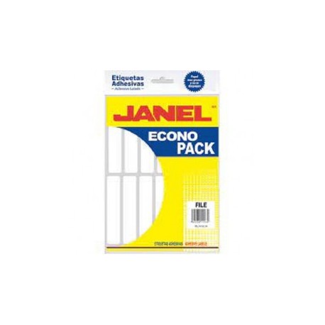 Etiqueta blanca econopack file 20x105mm