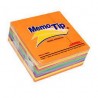 NOTAS ADHESIVAS JANEL MEMOTIP CUBO NEON 3X3"400 HOJAS (PIEZA)
