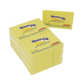 NOTAS ADHESIVAS JANEL MEMOTIP 3X2"100H AMARILLA (PIEZA)