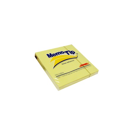 NOTAS ADHESIVAS JANEL MEMOTIP 3X3"100H AMARILLA (PIEZA)