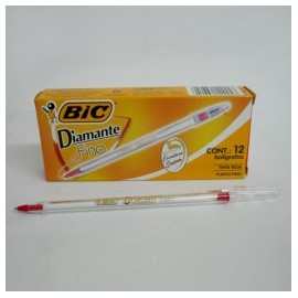 BOLIGRAFO PUNTO FINO ROJO BIC DIAMANTE (Pieza)