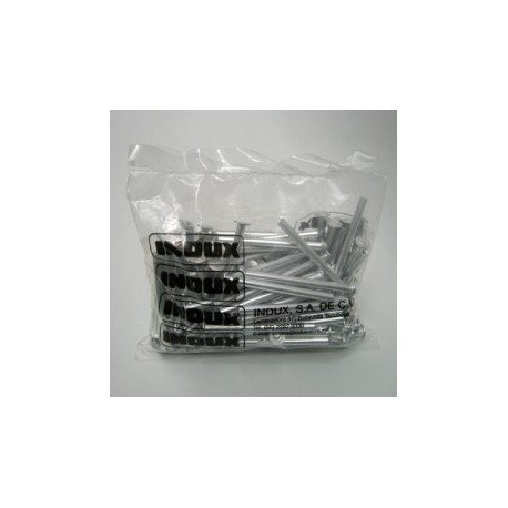 Postes de aluminio 2.5 63mm con 100pz