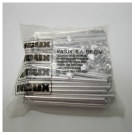 Postes de aluminio 4 100mm con 100pz