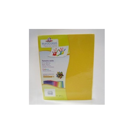 PAPEL CARTA CANARIO 100H EUROCOLOR (Pieza)