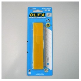 NAVAJA DE REPUESTO OLFA  C/5PZ EXTRA HEAVY DUT (PIEZA)