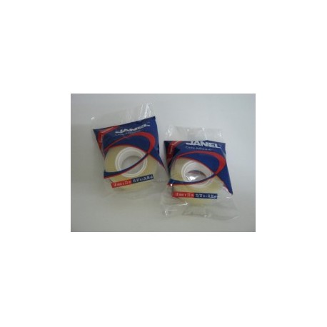 CINTA ADHESIVA 255 DIUREX INDUSTRIAL JANNEL 18MM X 33MM (PIEZA)