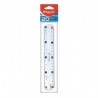 REGLA MAPED DE CRISTAL TRANSPARENTE DE 20CM (PIEZA)