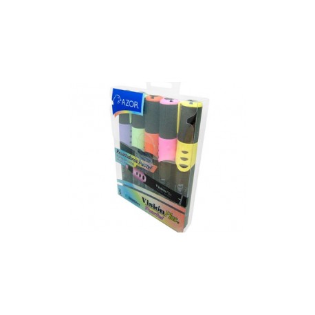 MARCADOR RESALTADOR VISION PLUS COLORES PASTEL CON 5PZ (Pieza)