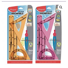 JUEGO DE GEOMETRIA FLEXIBLE IRROMPIBLE MAPED