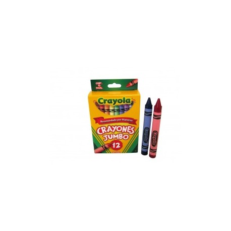CRAYONES JUMBO CRAYOLA 12COLORES (CAJA)