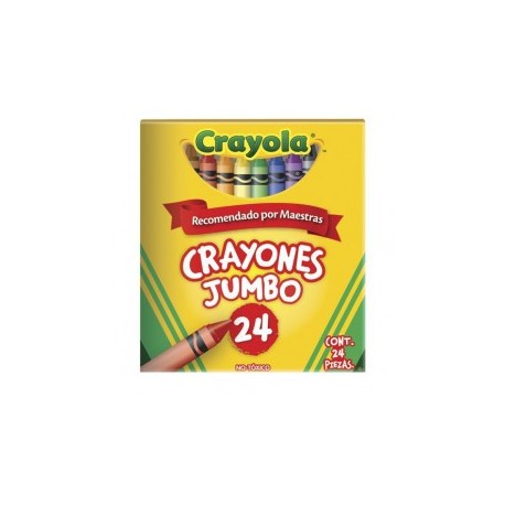 CRAYONES JUMBO CRAYOLA CON 24 COLORES (CAJA)