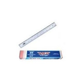 REGLA TRANSPARENTE BACO 30CMS R5030 (PIEZA)