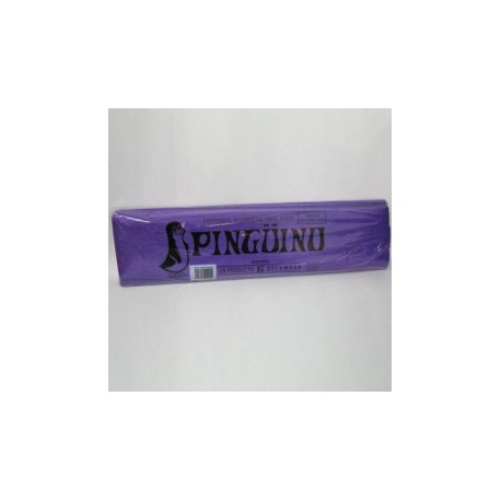 Papel crepe 10 morado 0.50x2mts pinguino