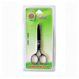 TIJERA PUNTA ROMA BARRILITO 4.5" ACERO INOXIDABLE DE BOLSILLO (PIEZA)
