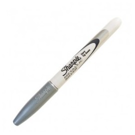 PLUMIN PERMANENTE SHARPE FINO METALICO PLATA (PIEZA)