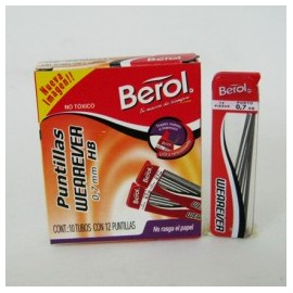 PUNTILLAS MINAS DE 0.7mm BEROL (PIEZA)