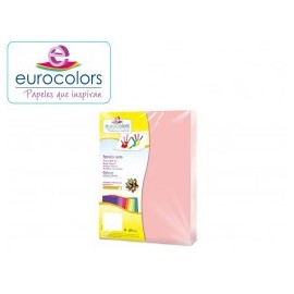 PAPEL CARTA ARCOIRIS PASTEL 100H EUROCOLOR (PAQUETE)