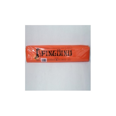 PAPEL CREPE NARANJA 04 DE 0.50x2mts PINGUINO (PIEZA)