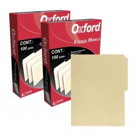 FOLDER DE CARTULINA CARTA CREMA