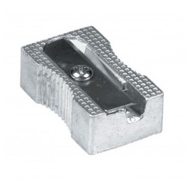 SACAPUNTAS METALICO BARRILITO RECTANGULAR
