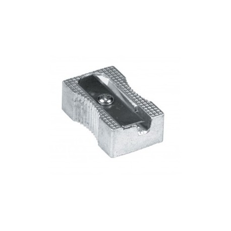 SACAPUNTAS METALICO BARRILITO RECTANGULAR