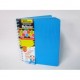Cuaderno frances cuadro chico con espiral doble  100 hojas arcoiris