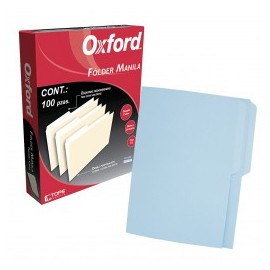 FOLDER CARTULINA OXFORD CARTA AZUL (PIEZA)