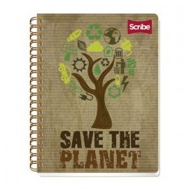 CUADERNO PROFESIONAL SCRIBE ESPIRAL DOBLE CUADRO CHICO 100HJ ECOLOGICO (PIEZA)