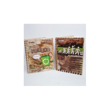 CUADERNO PROFESIONAL SCRIBE ESPIRAL DOBLE 100HJ ECOLOGICO CUADRO GRANDE (PIEZA)