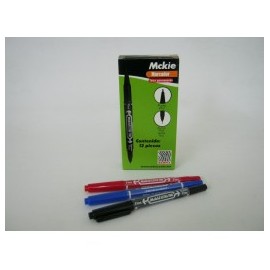 MARCADOR PERMANENTE ZEBRA MCKIE EXTRA FINE AZUL (Pieza)
