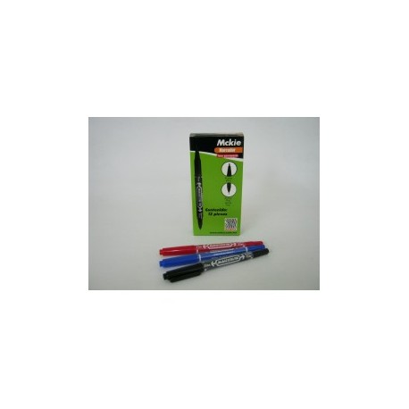 MARCADOR PERMANENTE ZEBRA MCKIE EXTRA FINE AZUL (Pieza)