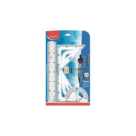 JUEGO GEOMETRIA PREMIUM TECHNIC METAL 7PZ