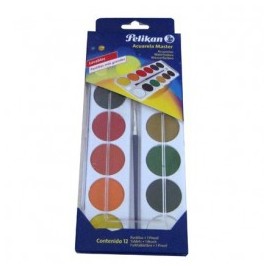 ACUARELAS MASTER PELIKAN CON 12PZ DE COLORES