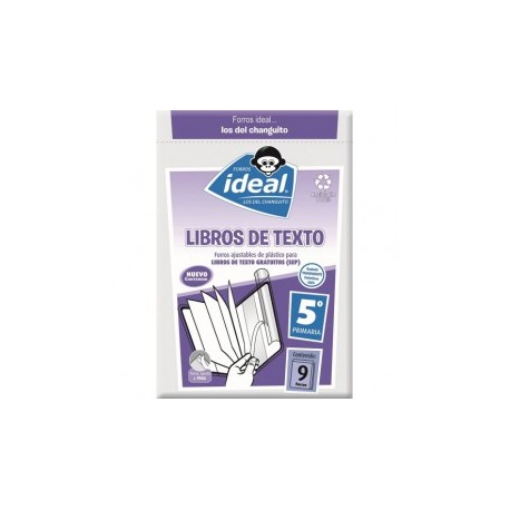 FORROS IDEAL LIBROS DE TEXTO 5 AÑO CON 9PZ