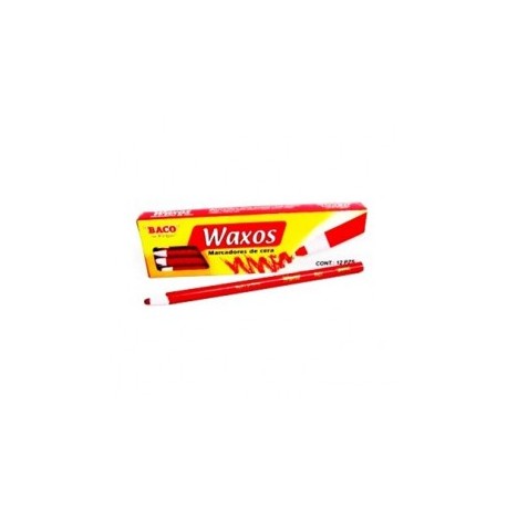 MARCADOR DE CERA BACO ROJO WAXOS