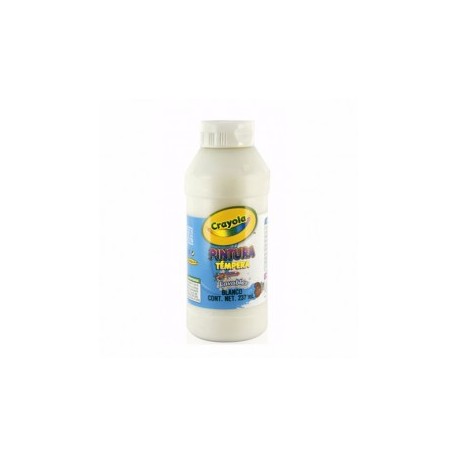 PINTURA TEMPERA CRAYOLA LAVABLE BLANCA 237ML