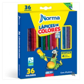 COLORES DE MADERA NORMA 36CLS LARGOS