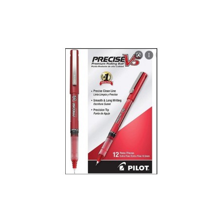 PLUMA BOLIGRAFO V5 PRECISE 0.5MM EXTRAFINO ROJO PILOT
