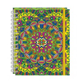 CUADERNO PROFESIONAL ESPIRAL DOBLE 100H C 5MM MANDALAS PRINTAFORM