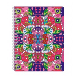 CUADERNO PROFESIONAL C5MM DOBLE ESPIRAL 100H MANDALA PRINTAFORM