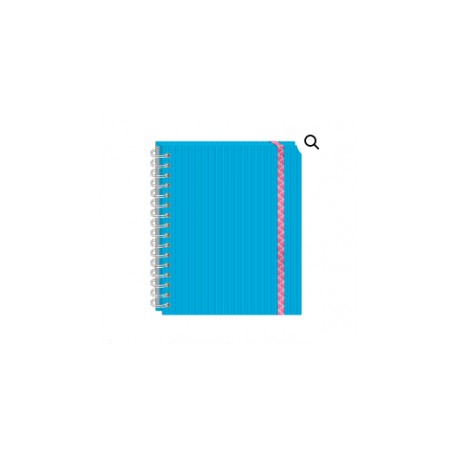 CUADERNO FRANCES ESPIRAL DOBLE 100H C7MM ARCOIRIS PRINTAFORM