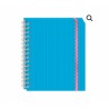 CUADERNO FRANCES ESPIRAL DOBLE 100H C7MM ARCOIRIS PRINTAFORM
